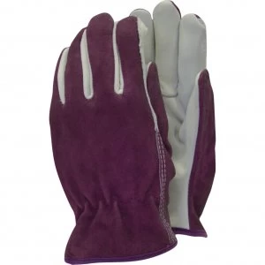 Image of Town and Country Premium Leather and Suede Ladies Gloves M