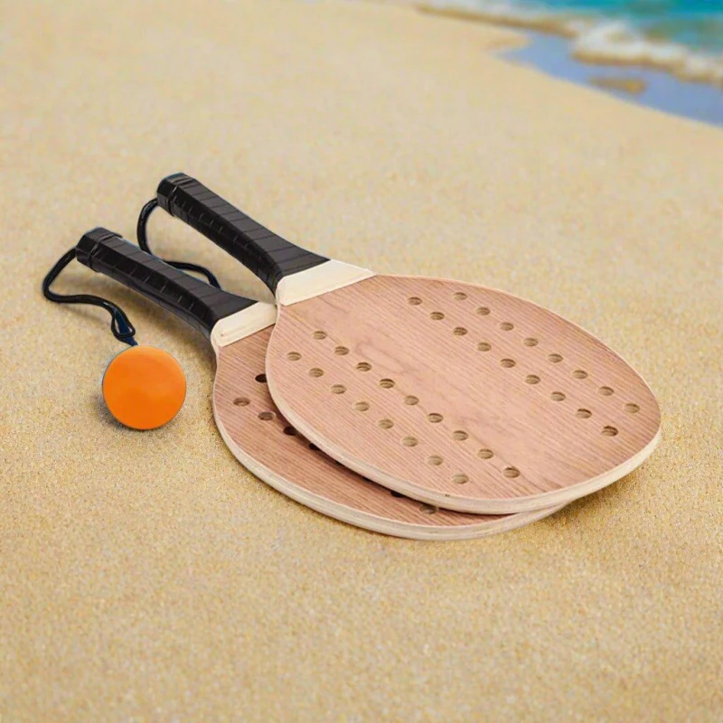 Image of Treat Republic Rosewood Beach Tennis Set Beige unisex Standard