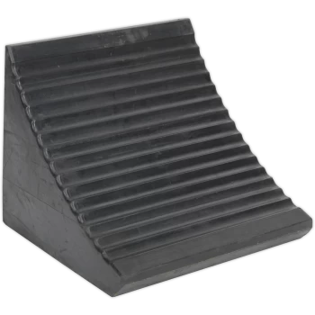 Image of Sealey Heavy Duty Rubber Wheel Chock 13.5kg Pack of 1