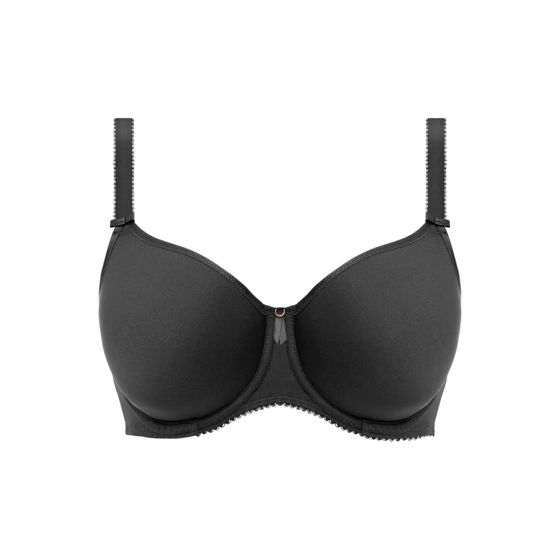 Image of Fantasie Womens Rebecca Essentials Moulded Spacer Bra in Black Size: 30GG Black Female 30GG