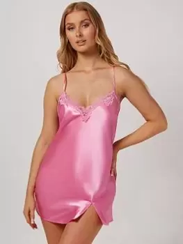 Image of Boux Avenue Maisie Chemise - Hot Pink, Hot Pink, Size 16, Women