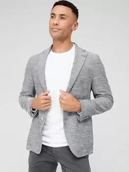 Image of BOSS C-hanry-233 Slim Fit Jacket, Silver, Size 52=Uk42, Men