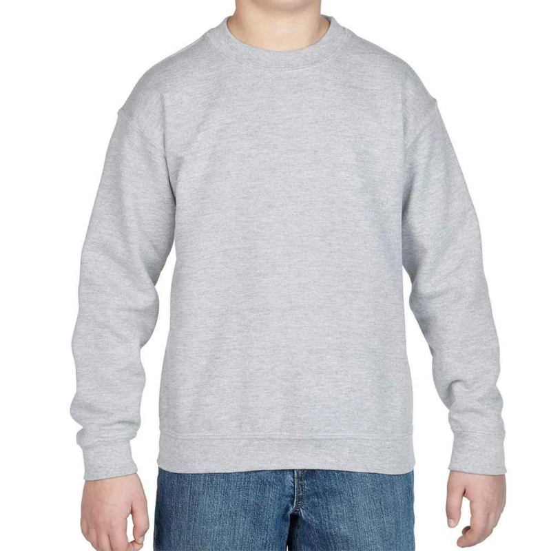 Image of Gildan GD56B boys's Children's sweatshirt in Grey