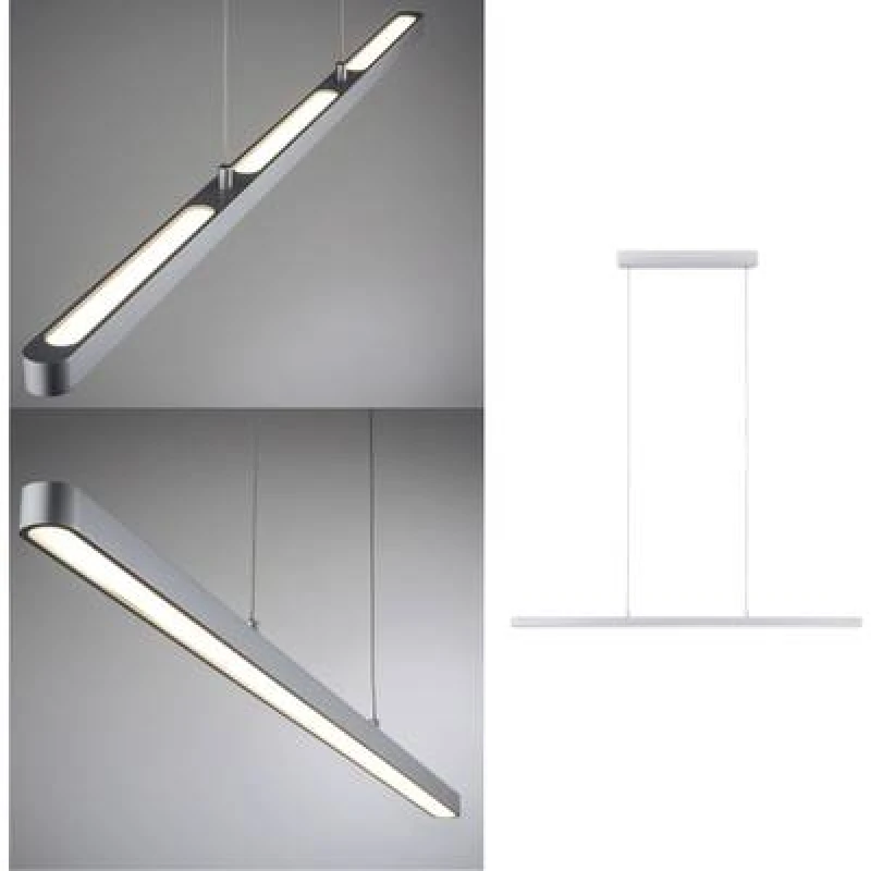 Image of Paulmann Paulmann Lento Pendell 79900 Pendant light LED (monochrome) LED 10.50 W Chrome (matt) 79900