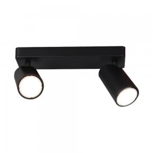 Image of Linear 2 Light Spotlight GU10, Matt Black