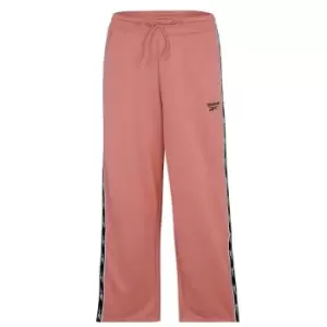 Image of Reebok Poly Widetape Jogging Bottoms Womens - Red