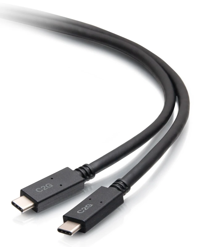Image of C2G 2m USB-C Male to USB-C Male Cable (20V 3A) - USB 3.2 Gen 1 (5Gbps)
