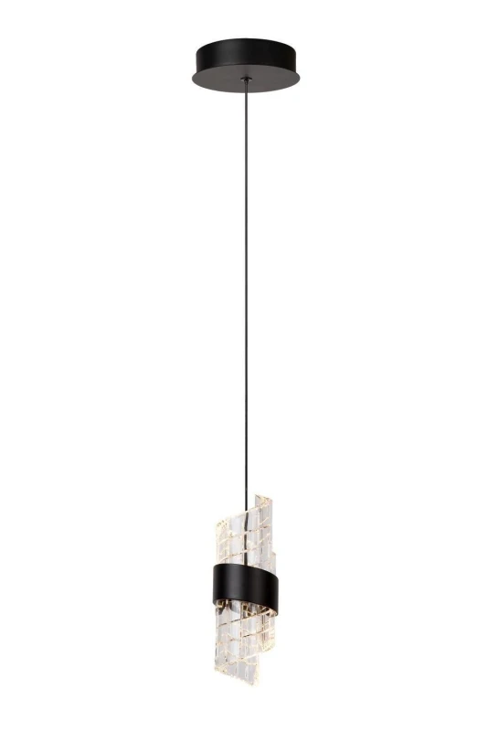 Image of Lucide 'KLIGANDE' Non Dimmable Adjustable Indoor Stylish LED Pendant Light Black