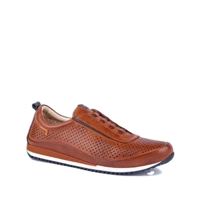 Image of Pikolinos Liverpool M2A-6252 Leather Mens Comfort Shoes - Cuero - Size:UK 8.5-9