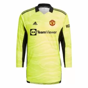 Image of Man Utd 2021-2022 Home Goalkeeper Shirt (Yellow)