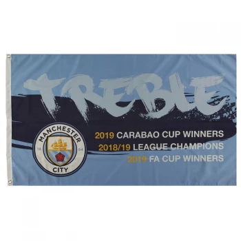 Image of Team Treble Win Flag - Sky
