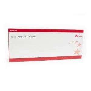 Image of Office Monitor Stand with 4 USB Ports 942398