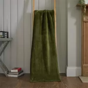 Image of The Lyndon Company Teddington Throw 99 - Green