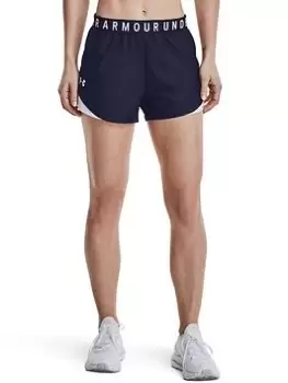 Image of Under Armour Play Up Shorts 3.0, Navy/White Size M Women