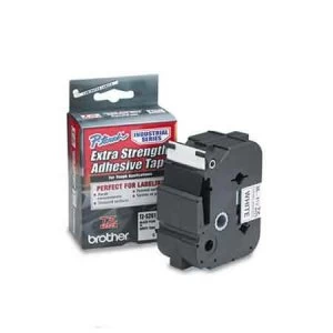 Image of Brother TZeS261 P-touch Extra Strength Label Tape -1.5 x 26.2 ft (36mm x 8m) Black on White