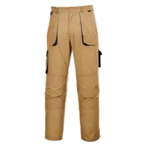 Image of Portwest TX11 Texo Contrast Trouser Khaki Large 31"