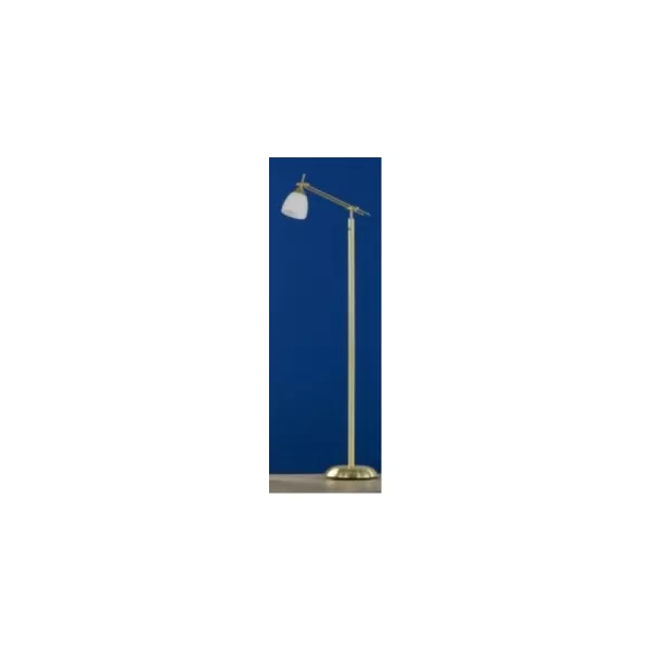 Image of Icaro Classic Task Floor Lamp Brass Matt