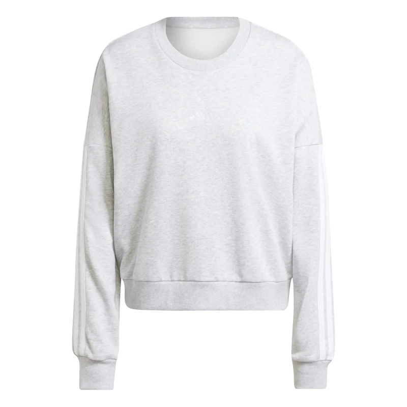 Image of Adidas Womens hooded sweatshirt adidas Essentials 3-Stripes French Terry Gris Female XL JD5292