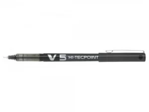 Image of Pilot V5 Hi-Tecpoint Rollerball Pen Black (Pack of 12) 100101201