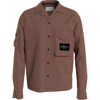 Image of Calvin Klein Jeans Utility Overshirt - Tortoise Shell