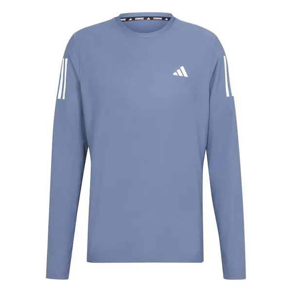 Image of adidas Own The Run Long-Sleeve Top Mens Long Sleeve Performance T-Shirts M Blue 45387818390