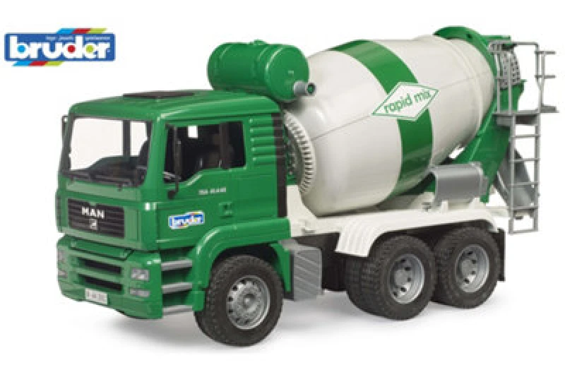 Image of Bruder Bruder 1:16 MAN TGA Cement mixer truck rapid mix Multi unisex 01:16