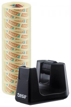 Image of tesafilm Smart Blk Disp.& Transparent Officebox- 8 rolls PK1