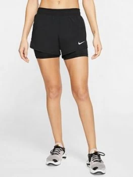 Image of Nike Running 10K 2-In-1 Short - Black