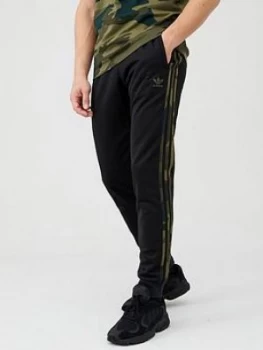 Image of Adidas Originals Camo 3 Stripe Track Pant - Black