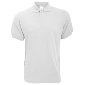 Image of B&C Safran Mens Polo Shirt / Mens Short Sleeve Polo Shirts (S) (White)