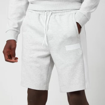 Image of Hugo Boss Athleisure Headlo Batch Shorts Pastel Grey Size M Men