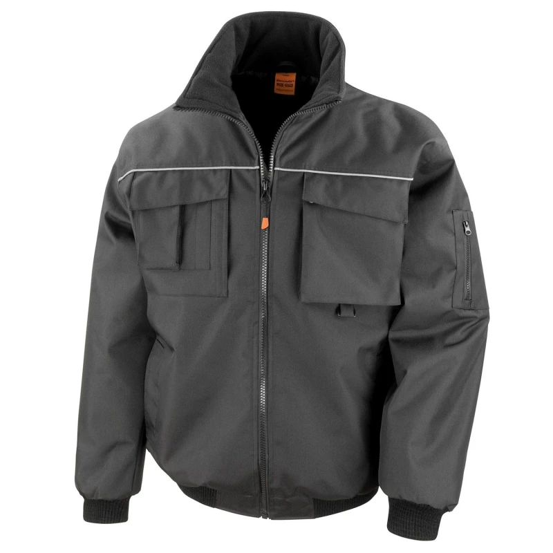 Image of Result Result Men Sabre Pilot Jacket in Black Size: Small Black S Male 5063470735754