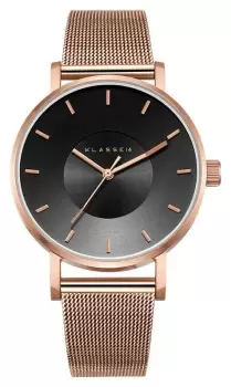 Image of Klasse14 VO16RG006W Volare Dark Rose With Mesh Band 36mm Watch