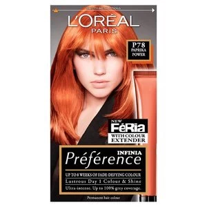 Image of Preference Infinia P78 Paprika Power Orange Hair Dye Auburn