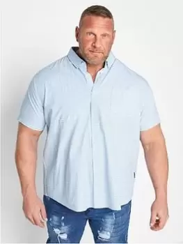 Image of BadRhino Poplin Shirt - Blue Size 3XL, Men