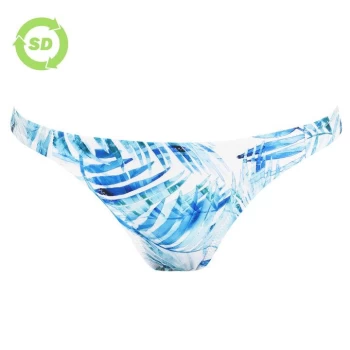 Image of SoulCal Leaf Print Bikini Bottoms - White Palm Prnt