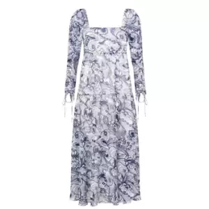 Image of Ted Baker Adlinah Square Neck Dress - White