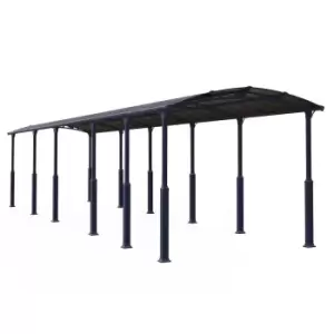Image of Palram - Canopia Canopia by Palram Alpine 12' x 42' RV Carport - Grey