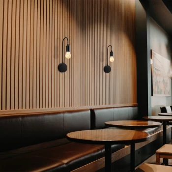 Image of Baston - 3280 Black Wall Lamp