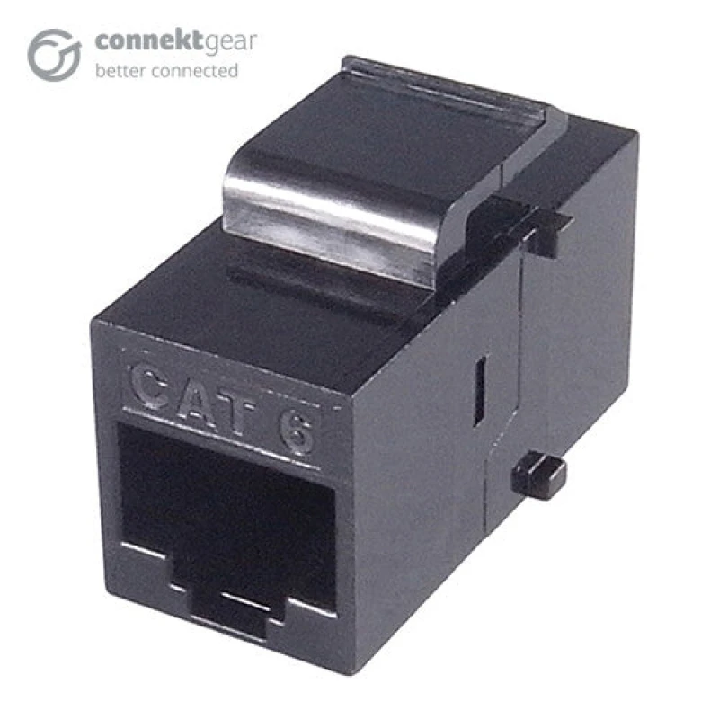 Image of CONNEkT Gear connektgear RJ45 CAT6 LS0H Coupler - Black 31-2000