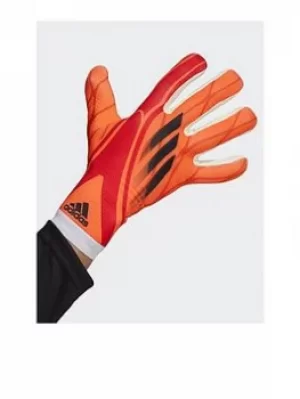 Image of adidas X Training Goalkeeper Gloves, Orange/Red/Black, Size 9, Men
