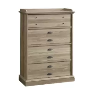 Image of Teknik Barrister Home 4-Drawer Chest - Oak