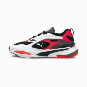 Image of Womens PUMA Rs-Fast Sneakers, Black/White/Red Blast Size 6 Shoes