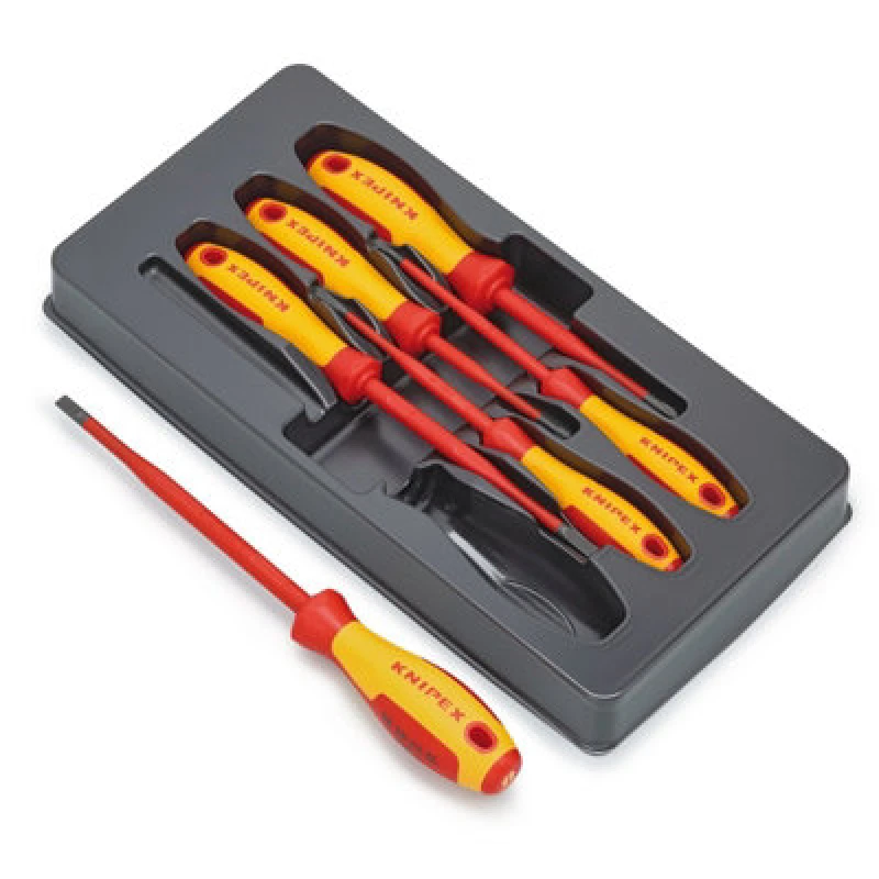 Image of Knipex 00 20 12 V02 Vde Insulated Slotted/phillips Screwdriver Set 28009