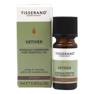 Image of Tisserand Aromatherapy Vetiver Ethically Harvested Essential Oil 9ml