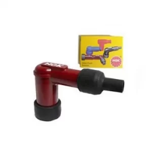 Image of 1x NGK Resistor Spark Plug Cap LB05E red (8898)