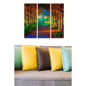 Image of MDF66382949 Multicolor Decorative MDF Painting (3 Pieces)