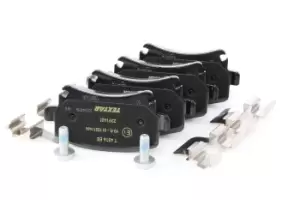 Image of TEXTAR Brake pad set Q+ 2391401 Brake pads,Brake pad set, disc brake VW,AUDI,SKODA,Golf V Schragheck (1K1),TOURAN (1T1, 1T2),Passat Variant (3C5)