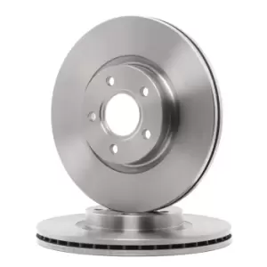 Image of FERODO Brake disc FORD,VOLVO DDF1225 1223664,1223666,1253964 Brake rotor,Brake discs,Brake rotors 1253965,1323560,1373370,1469083,1500152,1501059