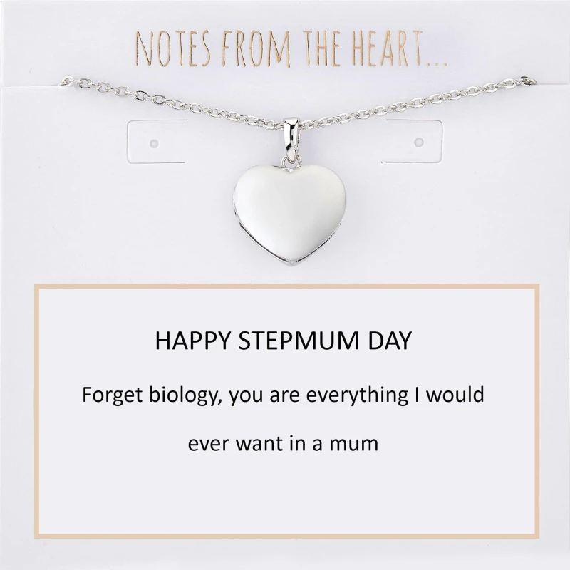 Image of Notes From The Heart NFTH-HAPPY STEPMUM DAY Silver unisex One Size